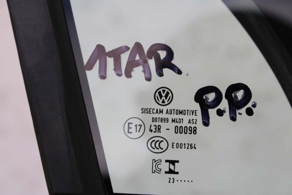 SEAT TARRACO SZYBA DRZWI PRAWE 5NA845114 prawa przód 2023 AS2 5NA845114A 5NA845114C 5NA845114D 5NA845114F 5NA845114G 5NA845114H