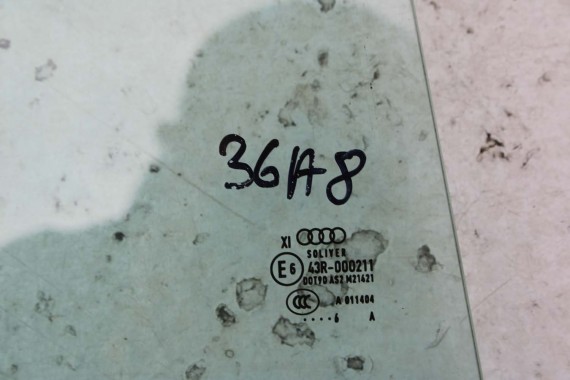 AUDI A8 4H SZYBA DRZWI PRAWA TYŁ TYLNA 4H4845026D 4H4845026 LONG 4H4845026 drzwiowa boczna podwójna E6 AS2 4H D4 2016