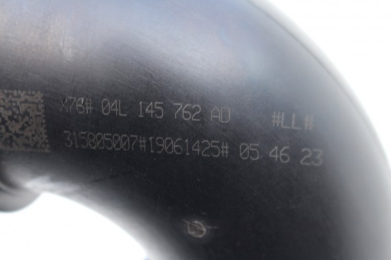 VW AUDI RURA INTERCOOLERA 04L145762AD 04L145762CC INTERKULERA WĄŻ CIŚNIENIOWY RURY POWIETRZA CHŁODNICY 2,0 TDi 04L145762AD