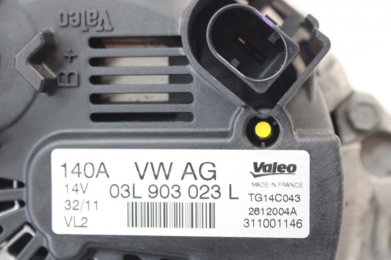 VW AUDI SEAT SKODA ALTERNATOR 140A 03L903023L 03L 903 023 L VALEO 2.0 TDi TG14C043 03L903023LX 03L903023L 03L903023L 03L903023L