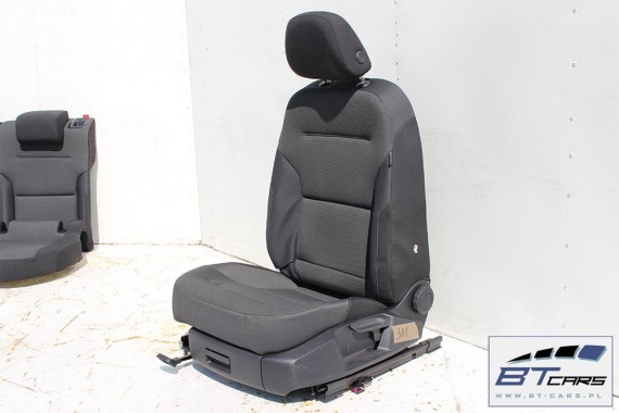 VW GOLF 7 VII FOTELE KOMPLET FOTELI siedzeń siedzenia fotel tapicerka 5G 5G4 welur kolor czarny 5G0