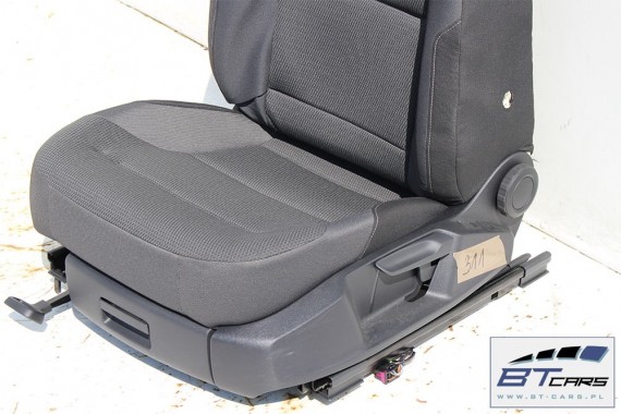 VW GOLF 7 VII FOTELE KOMPLET FOTELI siedzeń siedzenia fotel tapicerka 5G 5G4 welur kolor czarny 5G0