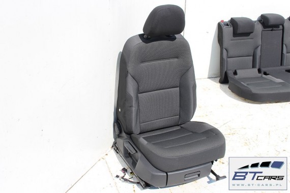 VW GOLF 7 VII FOTELE KOMPLET FOTELI siedzeń siedzenia fotel tapicerka 5G 5G4 welur kolor czarny 5G0