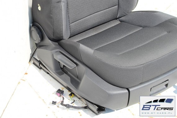 VW GOLF 7 VII FOTELE KOMPLET FOTELI siedzeń siedzenia fotel tapicerka 5G 5G4 welur kolor czarny 5G0