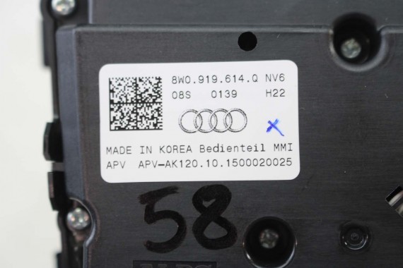 AUDI A4 A5 PANEL MMI GAŁKA STEROWANIA MMI 3G+ 8W0919614Q 8W0919614Q 8W0 919 614 Q 8W 8W0919614Q 8W0919614G 8W0919614Q 8W0919614G