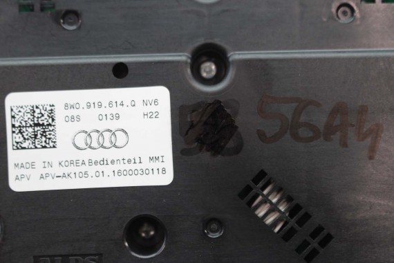 AUDI A4 A5 PANEL MMI GAŁKA STEROWANIA MMI 3G+ 8W0919614Q 8W0919614Q 8W0 919 614 Q 8W 8W0919614Q 8W0919614G 8W0919614Q 8W0919614G