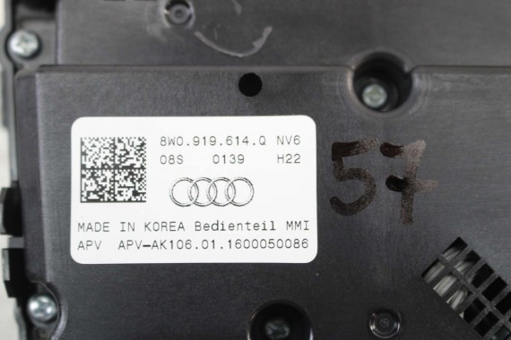 AUDI A4 A5 PANEL MMI GAŁKA STEROWANIA MMI 3G+ 8W0919614Q 8W0919614Q 8W0 919 614 Q 8W 8W0919614Q 8W0919614G 8W0919614Q 8W0919614G