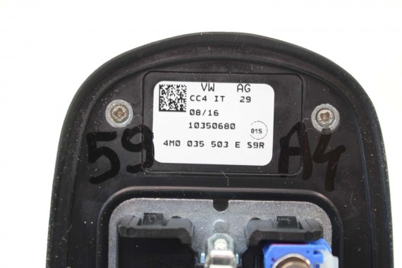 AUDI A4 8W ANTENA DACHOWA NA DACH 4M0035503E 4M0035503 4M0035503F 4M0035503L 2Y2Y LS9R Gletscherweiss Biały 4M0035503E 4M0035503