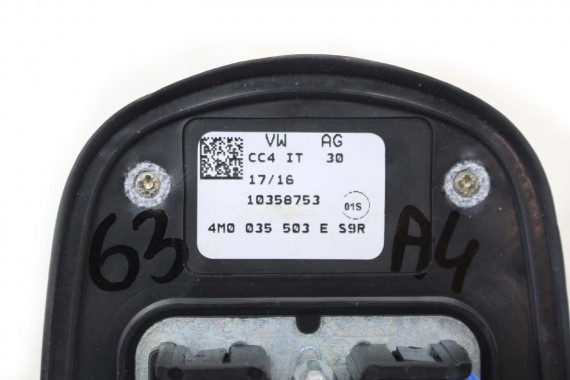 AUDI A4 8W ANTENA DACHOWA NA DACH 4M0035503E 4M0035503 4M0035503F 4M0035503L 2Y2Y LS9R Gletscherweiss Biały 4M0035503E 4M0035503
