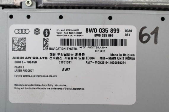 AUDI A4 A5 CZYTNIK MIB SD 8W0035899 8W0035899 8W0035899 8W0035899 8W0035899 8W0035899 8W0035899 8W0035899 8W0035899 8W0035899 8W