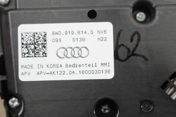 AUDI A4 A5 PANEL MMI GAŁKA STEROWANIA MMI 3G+ 8W0919614Q 8W0919614Q 8W0 919 614 Q 8W 8W0919614Q 8W0919614G 8W0919614Q 8W0919614G