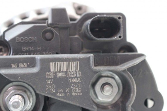 VW AUDI SEAT SKODA ALTERNATOR 03F903023D 03F903023DX CBZB BOSCH 03F 903 023 D producent Bosch 03F903023D 03F903023J 03F903023
