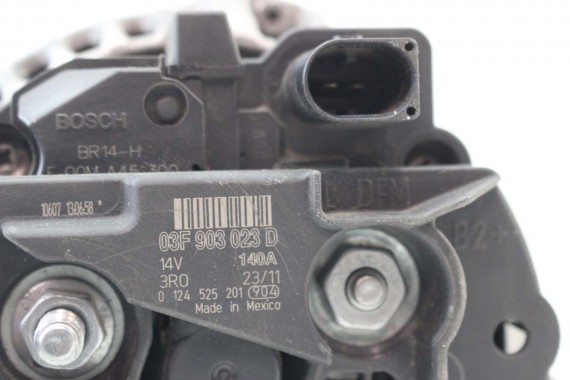 VW AUDI SEAT SKODA ALTERNATOR 03F903023D 03F903023DX CBZB BOSCH 03F 903 023 D producent Bosch 03F903023D 03F903023J 03F903023