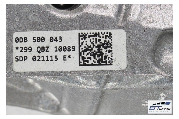 AUDI A4 A5 0DB500043 MOST TYŁ TYLNY DYFERENCJAŁ DYFER oznaczenie QBZ 8W F5 0DB 500 043 0DB500043G 0DB500043 0DB500043G 0DB500043