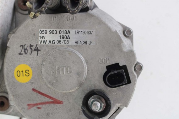 VW AUDI Q7 ALTERNATOR 059903018A 059903023Q 190A 3.0 4.2 TDi diesel CHŁODZONY WODĄ 059 903 018 A 059903018A 059903023Q 059903018