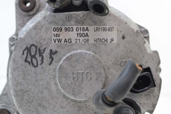 VW AUDI Q7 ALTERNATOR 059903018A 059903023Q 190A 3.0 4.2 TDi diesel CHŁODZONY WODĄ 059 903 018 A 059903018A 059903023Q 059903018