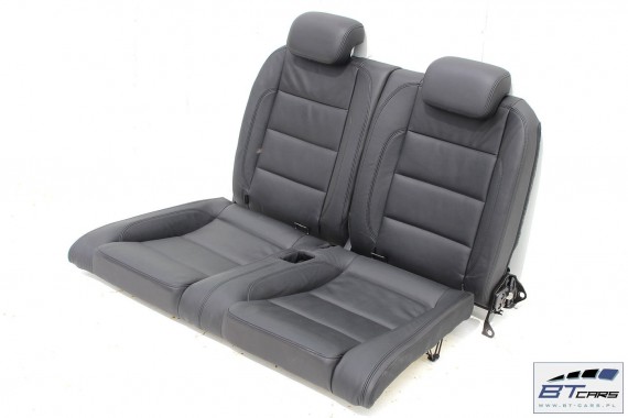 VW GOLF 6 VI CABRIO FOTELE KOMPLET FOTELI siedzeń siedzenia fotel tapicerka 5K 5K7 skóra kolor czarny