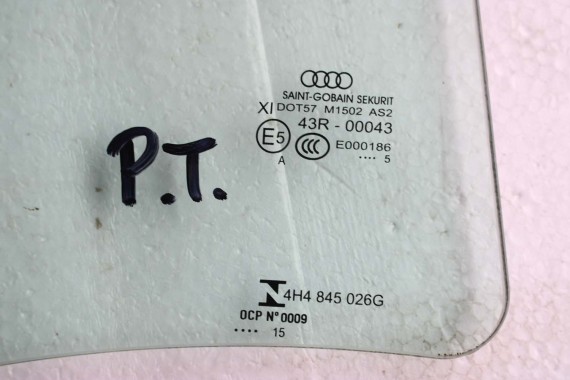 AUDI A8 4H SZYBA DRZWI PRAWA TYŁ TYLNA 4H4845026G 4H4845026 LONG 4H4845026 drzwiowa boczna podwójna E6 AS2 4H D4 2015 4H4845026D