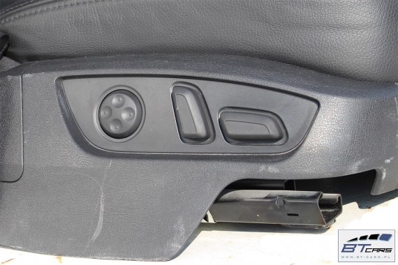 AUDI Q7 4L FOTELE KOMPLET FOTELI siedzeń siedzenia fotel tapicerka skóra kolor czarny wersja 6 osobowa