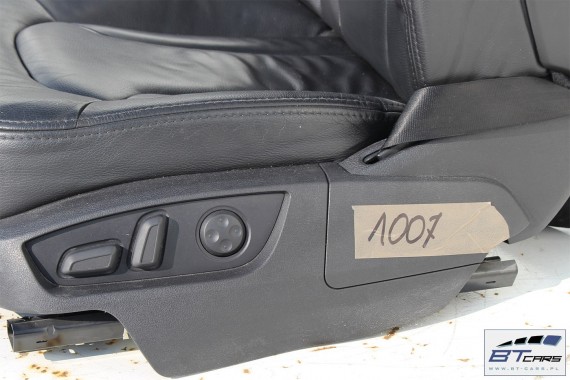 AUDI Q7 4L FOTELE KOMPLET FOTELI siedzeń siedzenia fotel tapicerka skóra kolor czarny wersja 6 osobowa