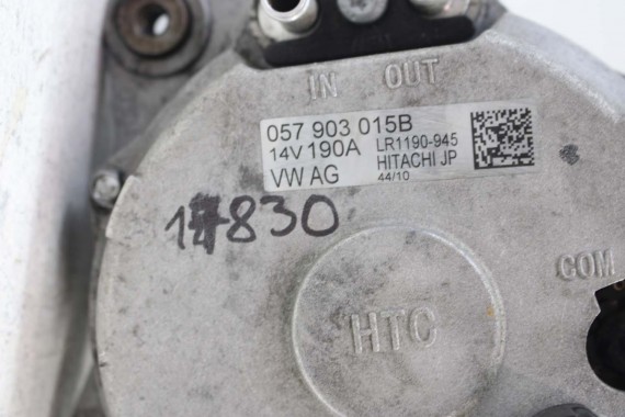 VW AUDI A8 Q7 ALTERNATOR 190A 057903015B 057903015D 057 903 015 B 057 903 015 D 4.2 TDi diesel 4H 057903015B 057903015D HITACHI