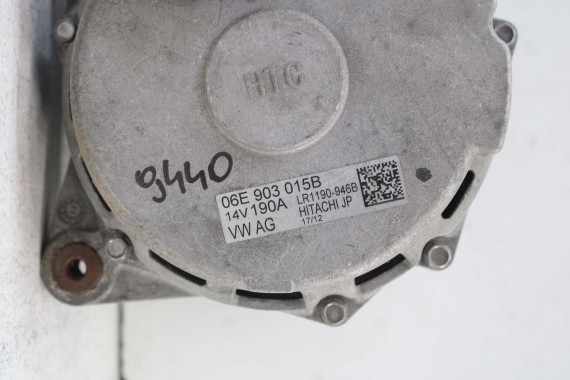 AUDI A8 Q7 ALTERNATOR 06E903015B 06E903015B 06E903015 chłodzony wodą 190A 3.0 TFSi HITACHI 06E903015 06E903015B 06E903015B 4H
