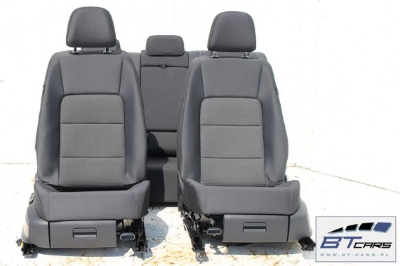 VW GOLF 7 SPORTSVAN FOTELE KOMPLET FOTELI siedzeń siedzenia fotel tapicerka 510 welur kolor antracyt