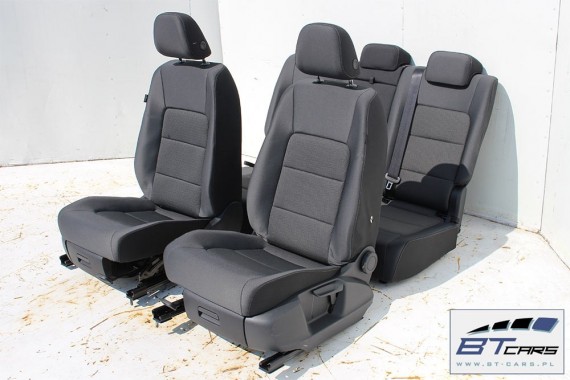 VW GOLF 7 SPORTSVAN FOTELE KOMPLET FOTELI siedzeń siedzenia fotel tapicerka 510 welur kolor antracyt
