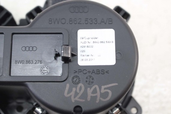 AUDI S4 S5 UCHWYT NA KUBEK PODŚWIETLANY 8W0862533A 8W0863276 8W0 862 533 A 8W0 863 276 8W0862533 8W0862533B 8W0862533C Ambiente