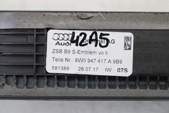 AUDI A5 8W F5 LISTWA PROGOWA 8W0947417A 8W0947418A 8W0 947 417 8W0947418 listwy podświetlane nakładka progu 8W0947417 SPORTBACK