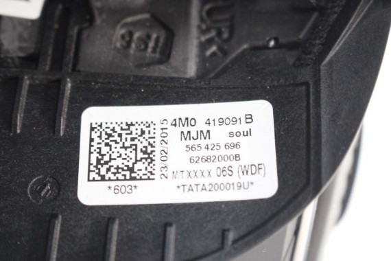 AUDI A4 Q5 Q7 KIEROWNICA + BIEGI 4M0419091B 4M0419091M 4M0 419 091 B MJM czarny 4M0419091B 4M0419091M 4M0419091B 4M0419091M