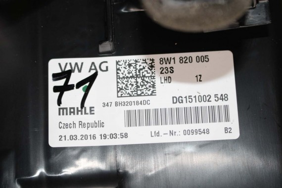 AUDI A4 A5 NAGRZEWNICA KLIMATYZACJI KLIMY 8W1820005 8W 8W1 820 005 C 8W1820005 8W1820005 8W1820005 8W1820005 8W1820005 b9 f5