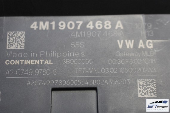 AUDI A4 Q7 MODUŁ STEROWNIK GATEWAY 4M1907468A 4M1 907 468 A 4M1907468A MOCY 8W 4M interfejs diagnostyczny 4M1907468A 4M1907468A
