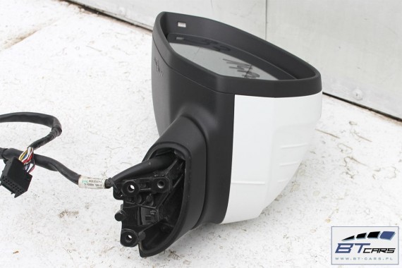 AUDI A4 LY9C 8W LUSTERKO DRZWI LEWE 14 pin ELEKTRYCZNIE SKŁADANE 8W 2015- kierowcy 14pin LY9C - biel ibisa 8W1857409 8W0857527