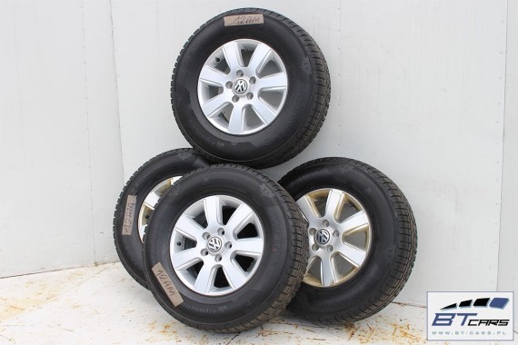 VW AMAROK FELGI 16 OPONY ZIMOWE KOŁA felga 2H0601025 2H0 601 025 6,5J*16H2 ET62 opona ZIMA Kumho  I'zen RV 245/70/16 2H