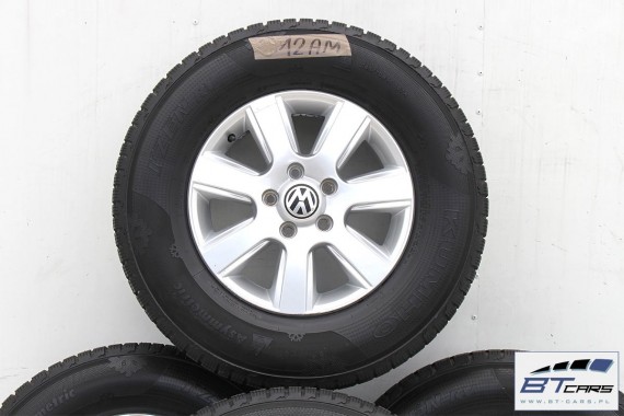 VW AMAROK FELGI 16 OPONY ZIMOWE KOŁA felga 2H0601025 2H0 601 025 6,5J*16H2 ET62 opona ZIMA Kumho  I'zen RV 245/70/16 2H