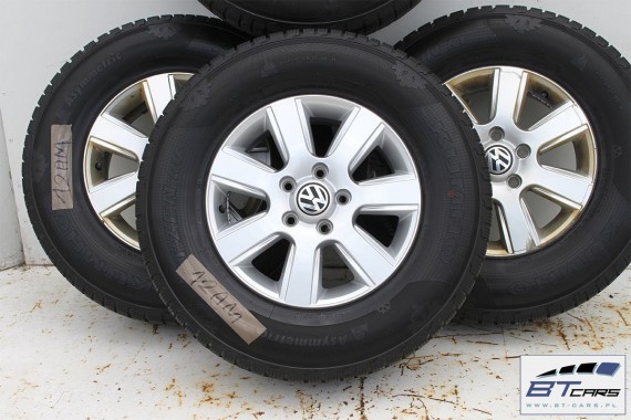 VW AMAROK FELGI 16 OPONY ZIMOWE KOŁA felga 2H0601025 2H0 601 025 6,5J*16H2 ET62 opona ZIMA Kumho  I'zen RV 245/70/16 2H