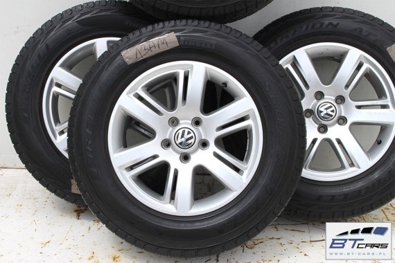 VW AMAROK FELGI 17 cali OPONY LATO KOŁA felga 2H0601025D 2H0 601 025 D 8J*17H2 ET49 opona Pirelli Scorpion ATR 245/65/17 111T 2H