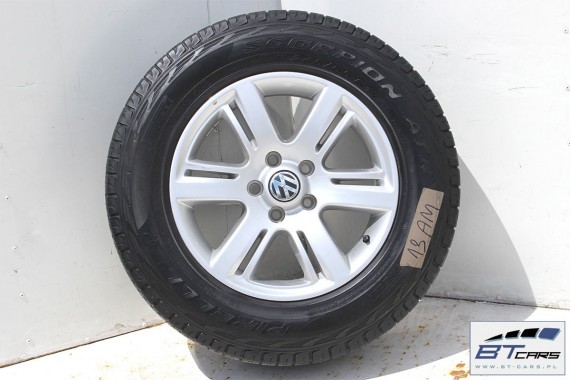 VW AMAROK FELGI 17 cali OPONY LATO KOŁA felga 2H0601025D 2H0 601 025 D 8J*17H2 ET49 opona Pirelli Scorpion ATR 245/65/17 111T 2H