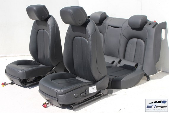 AUDI A7 FOTELE KOMPLET FOTELI siedzeń siedzenia fotel tapicerka 4G 4G8 skóra kolor czarny FOTEL siedzeń siedzenie fotel