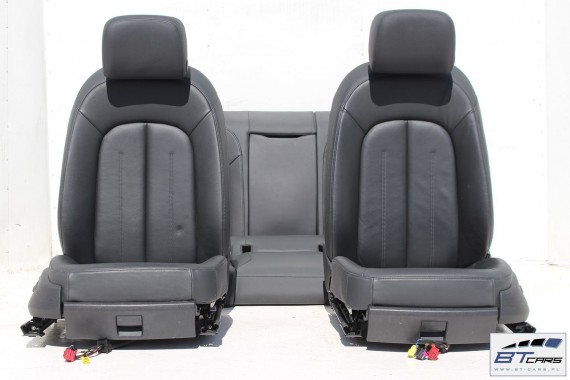 AUDI A7 FOTELE KOMPLET FOTELI siedzeń siedzenia fotel tapicerka 4G 4G8 skóra kolor czarny FOTEL siedzeń siedzenie fotel