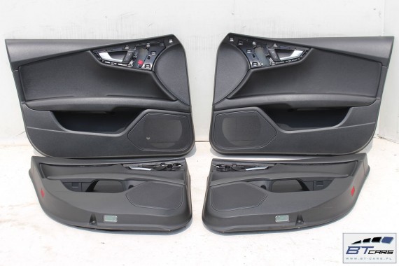 AUDI A7 FOTELE KOMPLET FOTELI siedzeń siedzenia fotel tapicerka 4G 4G8 skóra kolor czarny FOTEL siedzeń siedzenie fotel