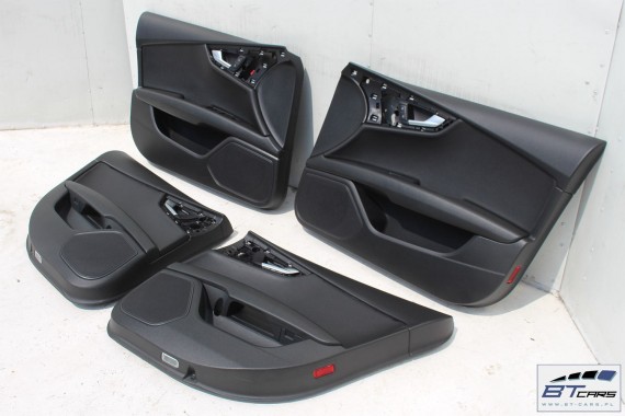 AUDI A7 FOTELE KOMPLET FOTELI siedzeń siedzenia fotel tapicerka 4G 4G8 skóra kolor czarny FOTEL siedzeń siedzenie fotel