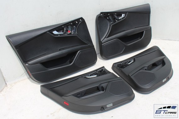 AUDI A7 FOTELE KOMPLET FOTELI siedzeń siedzenia fotel tapicerka 4G 4G8 skóra kolor czarny FOTEL siedzeń siedzenie fotel