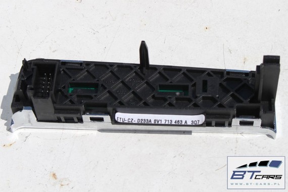 AUDI A3 PANEL ZMIANY BIEGÓW 8V1713463A 8V1 713 463 A 8V 2013- Kolor      3Q7 - aluminium PRZEŁĄCZNIKI AUTOMAT