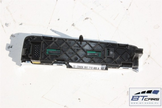 AUDI A3 PANEL ZMIANY BIEGÓW 8V1713463A 8V1 713 463 A 8V Kolor 3Q7 aluminium PRZEŁĄCZNIKI AUTOMAT 8V1713463A 8V1713463A 8V1713463
