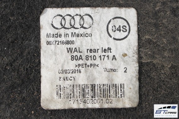 AUDI Q5 NADKOLE TYLNE TYŁ 80A810171A 80A810172A  80A 810 171 A 80A 810 172 A 2017- FY