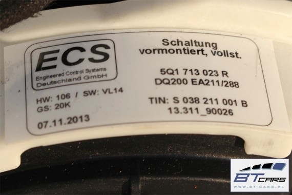 VW GOLF 7 VII SPORTSVAN WYBIERAK 5Q1713023R 5Q0713266J 5Q1 713 023 R lewarek dźwignia 510 5Q1713023R 5Q1713023R 5Q1713023R autom
