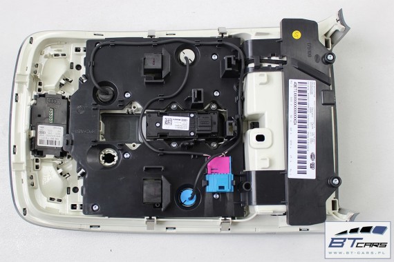 AUDI A8 LAMPKA OŚWIETLENIE PODSUFITKI 4H0947135BK kabiny 4H D4 4H0 947 135 BK ET1 - kryształowo srebrny 4H0947135BK 4H0947135BK