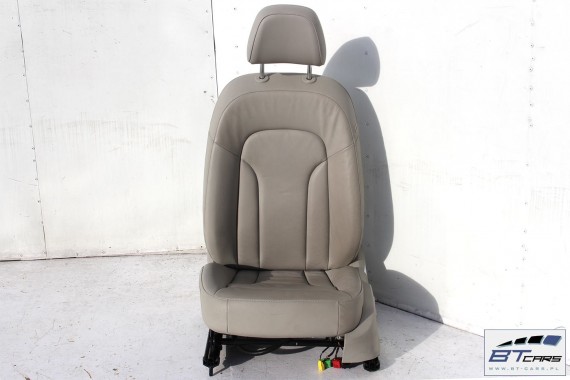 AUDI Q5 FOTELE KOMPLET FOTELI siedzeń siedzenia fotel tapicerka 8R skóra kolor szary USA fotel siedzenie tapicerka kanapa SKÓRA